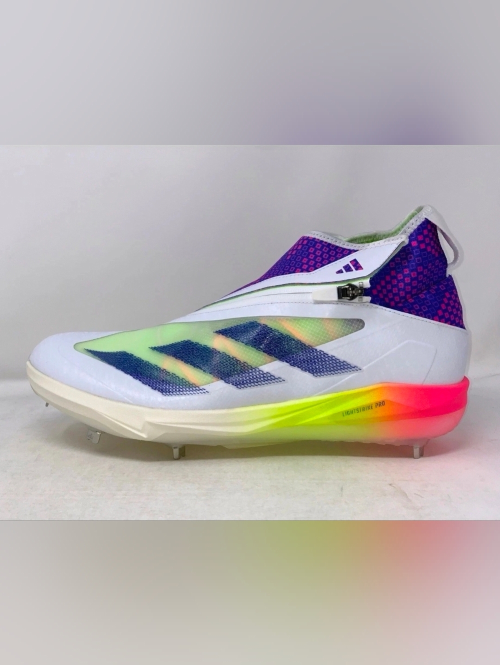 NWOB Adidas Adizero Impact + Warp Speed White Baseball Cleats IG3488 US 8.5 Mens